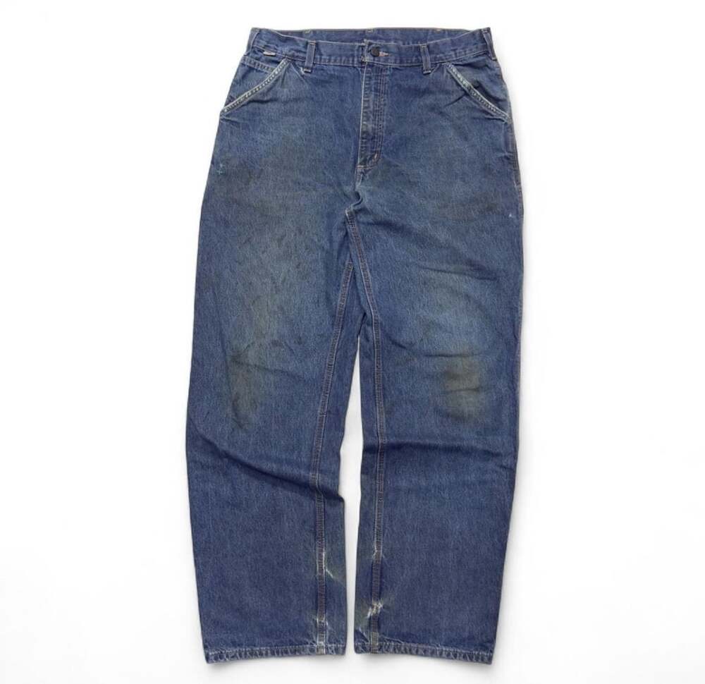 Carhartt FRB13 DNM Size 36x36 Blue Flame Resistant Carpenter Jeans